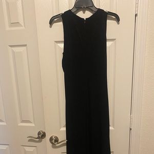 Long black evening gown.